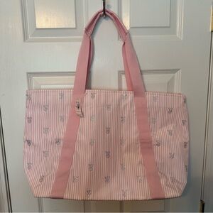 NWTS Victorias Secret Totebag Lettering in rhinestone 22”x14”x7”